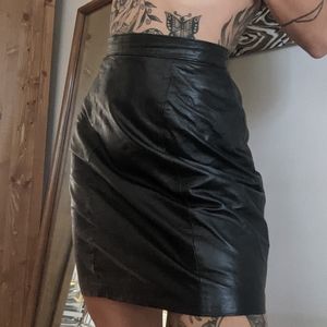 Amazing vintage leather skirt